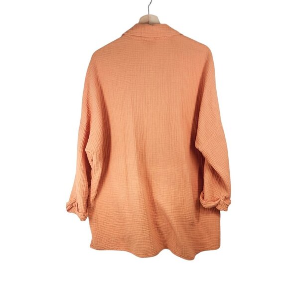 Show Me Your Mumu Womens Button-Up Shirt‎ Medium Peach - Picture 2 of 7
